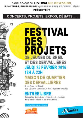 Flyer Festival des Projets 2016